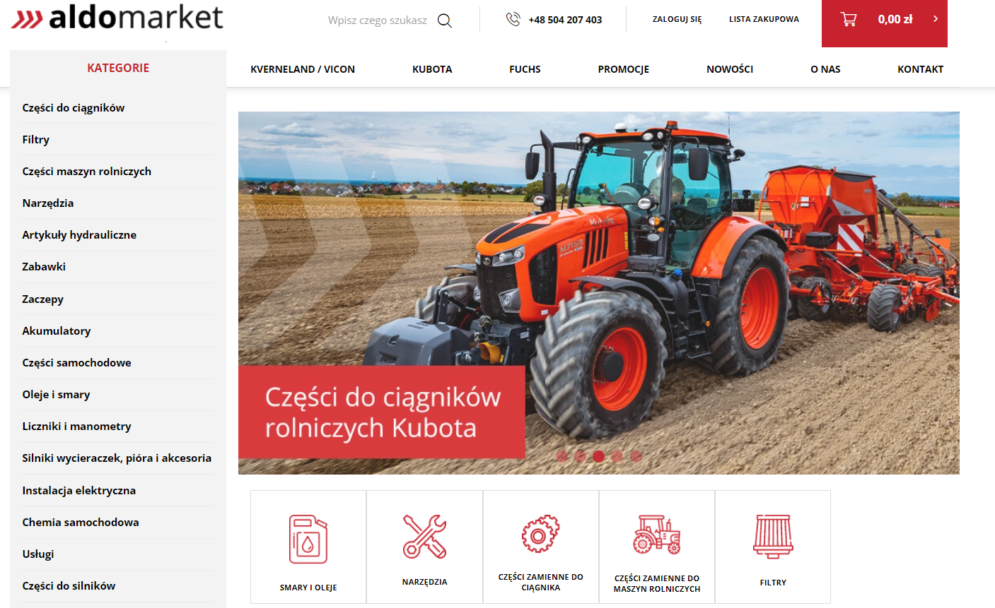 Aldomarket - internetowy sklep rolniczy