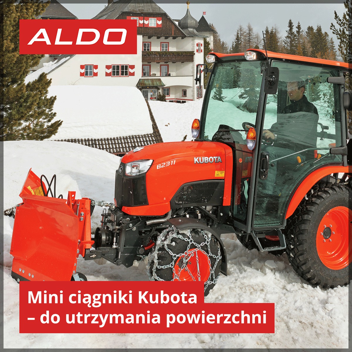 Miniciągniki Kubota na zimę