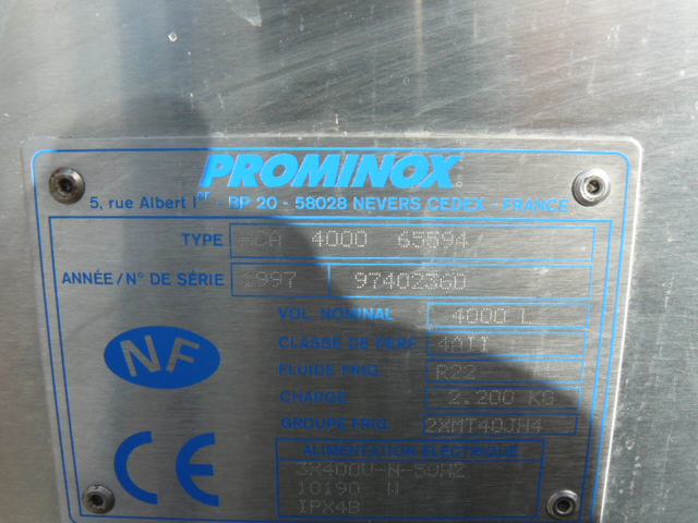 schładzalnik do mleka prominox 4000 l