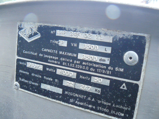 schładzalnik do mleka japy cf 3500l