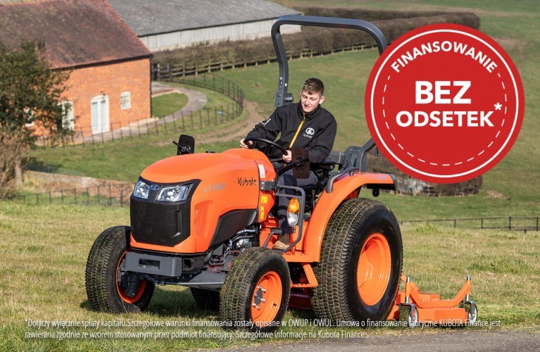 Finansowanie bez odsetek Kubota Finance