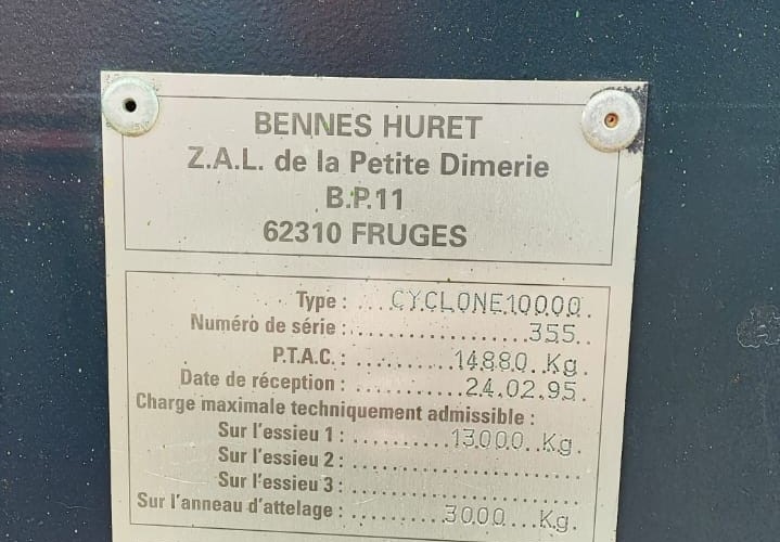 rozrzutnik obornika huret cyclone 10000