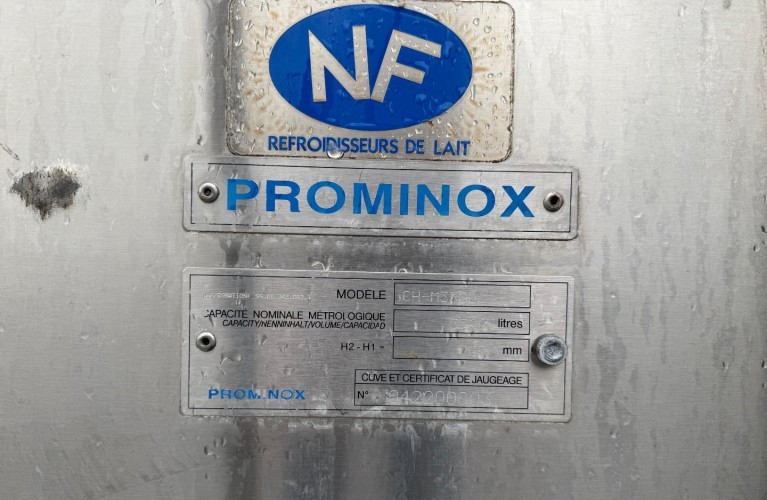 schładzalnik do mleka prominox – pojemność 3300 l
