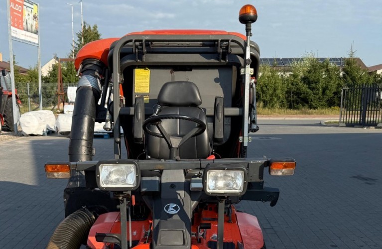 kubota f 2560 - profesjonalna kosiarka samojezdna – koszenie ze zbiorem pokosu i wysokim wysypem!