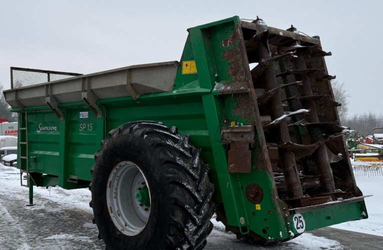 rozrzutnik obornika samson sp15 – 15 m³ | marka-pionier | gotowy do pracy!