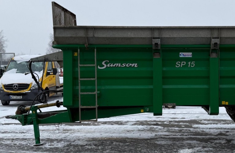 rozrzutnik obornika samson sp15 – 15 m³ | marka-pionier | gotowy do pracy!