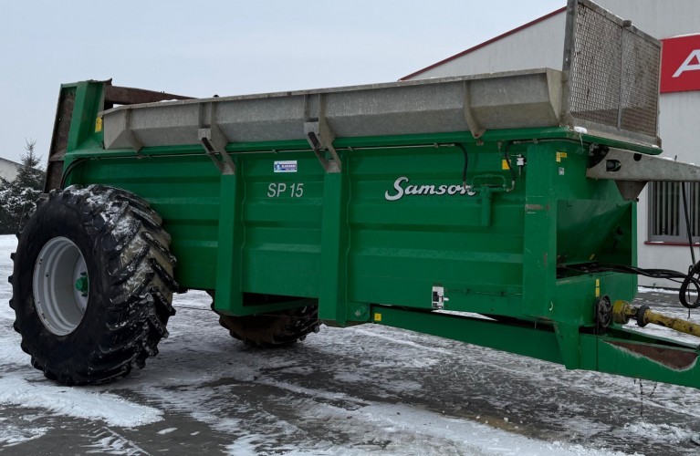 rozrzutnik obornika samson sp15 – 15 m³ | marka-pionier | gotowy do pracy!