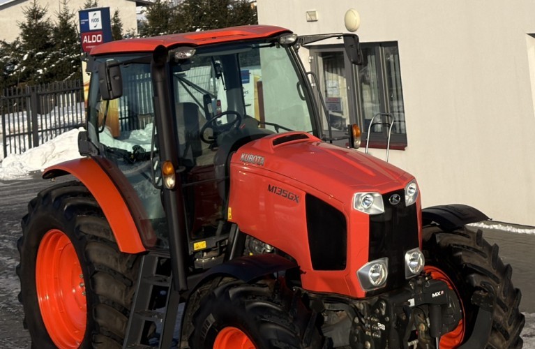 ciągnik rolniczy kubota m135gx – 135 km | miękka oś | przedni tuz | po dużym serwisie!
