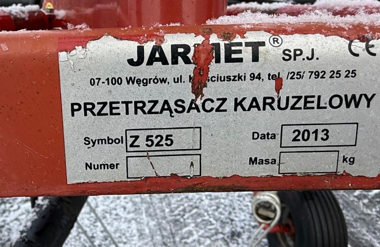 przetrząsacz 4-wirnikowy jar-met z525 – 5,2 m | bardzo zadbany | gotowy do pracy