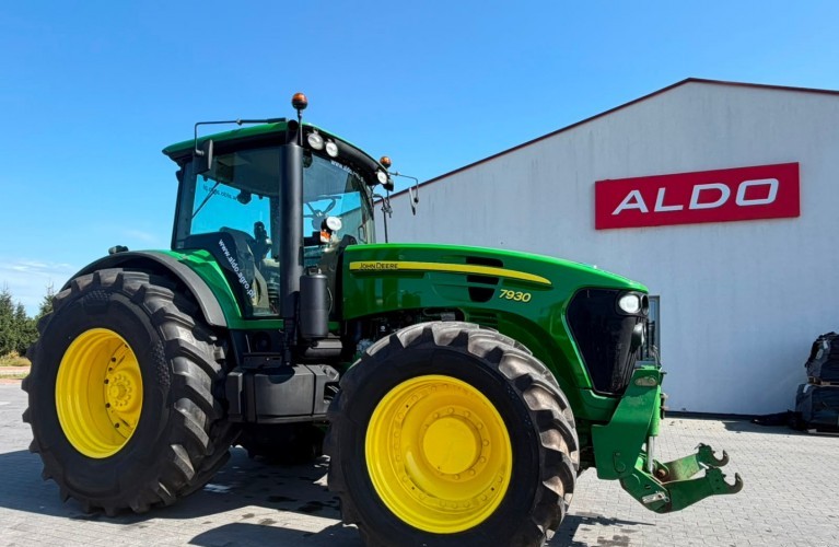 john deere 7930 – 230 km | 2008 r. | przedni tuz + wom | nowe opony