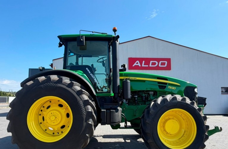 john deere 7930 – 230 km | 2008 r. | przedni tuz + wom | nowe opony