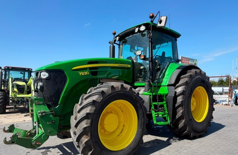 john deere 7930 – 230 km | 2008 r. | przedni tuz + wom | nowe opony