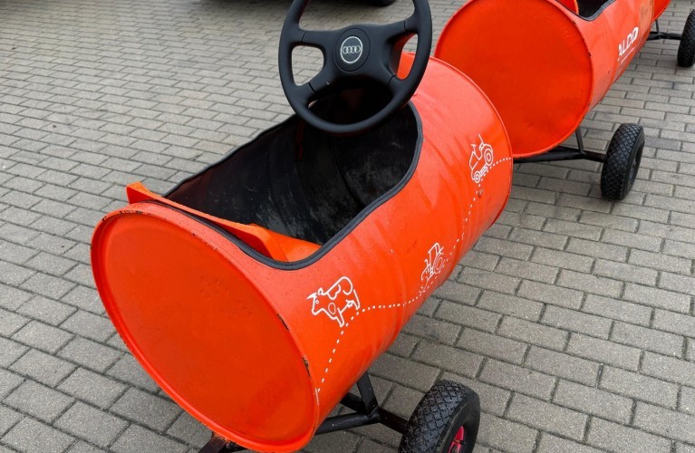 legendarny pociąg aldo | 5 wagoników | metalowa konstrukcja | sprzęgi obrotowe | na imprezy i wydarzenia